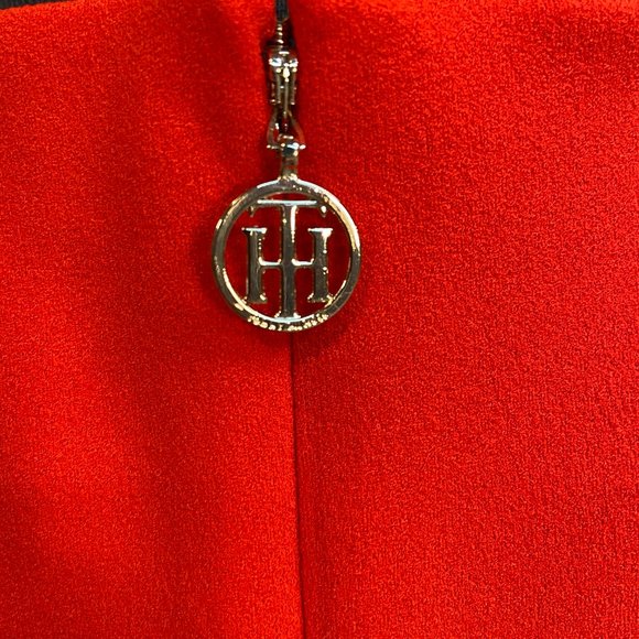 🔥Tommy Hilfiger Orange Red Sheath Dress🔥 - Picture 5 of 7